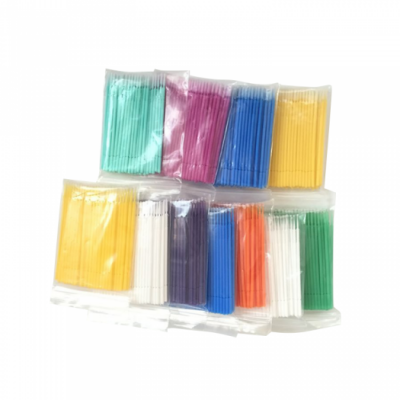 Extra Thin Colorful Plastic Disposable Dental Applicator Stick Micro Applicator